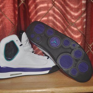 Nike Air Jordan Flight Luminary Men's Shoes White and Purple Size 13 No Box!